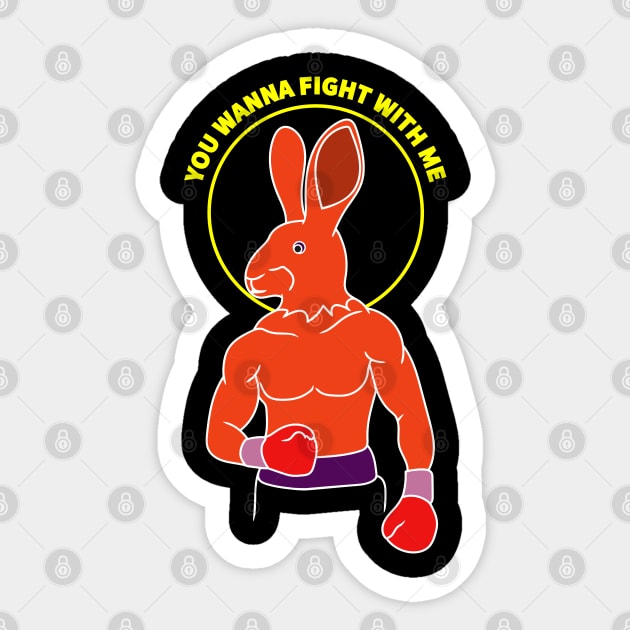 fight with me Sticker by iniadampratama